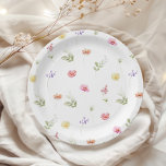 Assiettes En Carton Baby shower motif Fleur sauvage aquarelle<br><div class="desc">Aquarelle Fleur sauvage baby shower motif Plaques de papier Mappage articles disponibles.</div>