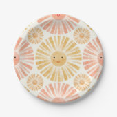 Assiettes En Carton Baby shower Motif Little Sunshine (Devant)