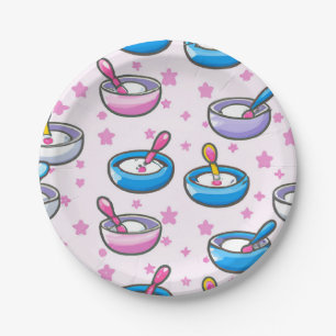 Assiettes En Carton baby shower motif mignon pour bébé bowling