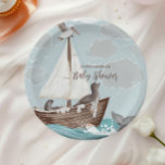 Assiettes En Carton Baby shower nautique<br><div class="desc">Ajoutez une touche de magie maritime à votre baby shower avec notre Ahoy C’est un Boy Pirate Ship Plaques en papier nautique ! Ces assiettes exquises présentent une charmante conception de bateaux de pirates, des détails nautiques comme des ancres et des vagues, et un message amusant "Ahoy It’s a Boy"....</div>
