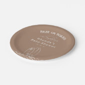 Assiettes En Carton Baby shower neutre à bord du bébé Accueil (Angle)