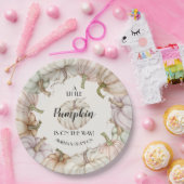 Assiettes En Carton Baby shower Neutre Citrouille Pastel (Fête)