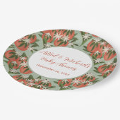 Assiettes En Carton Baby shower neutre Little Cutie Clementine Sage (Angle)