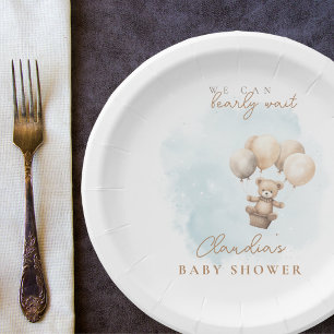 Assiettes En Carton Baby Shower Neutre On Attend Avec Impatience