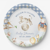 Assiettes En Carton Baby shower Nursery Rhyme (Devant)