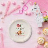 Assiettes En Carton Baby shower Oh Baby Pasta & Pacifiers (Fête)