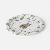 Assiettes En Carton Baby shower On Peut Attendre Les Animaux Des Bois (Angle)
