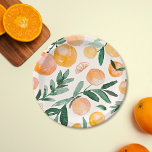 Assiettes En Carton Baby shower Orange Cute Citrus<br><div class="desc">Plaques en papier Baby shower orange Citrus</div>