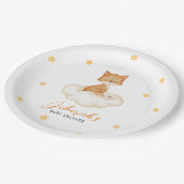 Assiettes En Carton Baby shower Orange Whimsical Fox (Angle)