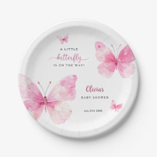 Assiettes En Carton Baby Shower Papillon Bébé