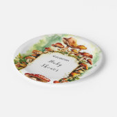 Assiettes En Carton Baby shower Pastel Little Mushroom (Angle)