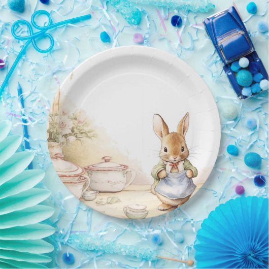 Assiettes En Carton Baby shower Peter Rabbit (Fête)