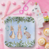 Assiettes En Carton Baby shower Peter Rabbit Et Amis (Fête)