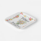 Assiettes En Carton Baby shower petit bouquet Fleur sauvage (Angulaire)