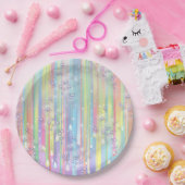 Assiettes En Carton Baby shower pour bébé arc-en-ciel (Fête)