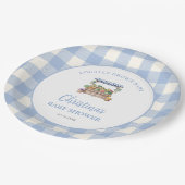 Assiettes En Carton Baby shower pour garçons cultivé localement (Angle)