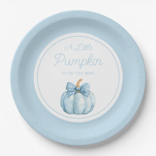 Assiettes En Carton Baby shower pour un joli petit garçon citrouille b