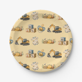 Assiettes En Carton Baby-Shower pour une naissance sous le thème de la
