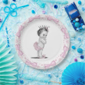 Assiettes En Carton Baby shower Princesse vintage (Fête)