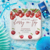 Assiettes En Carton Baby shower Red Cherry (Fête)