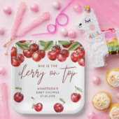 Assiettes En Carton Baby shower Red Cherry (Fête)