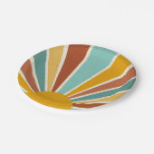 Assiettes En Carton Baby shower Retro Boho Sunshine (Angle)