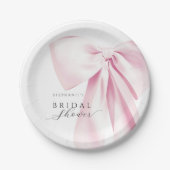 Assiettes En Carton Baby Shower Rose Baby Shower (Devant)