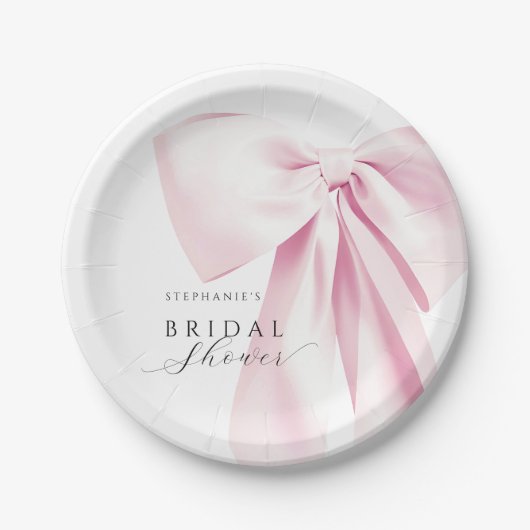 Assiettes En Carton Baby Shower Rose Baby Shower (Devant)