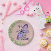 Assiettes En Carton baby shower rose mariage plat papier personnalisé (Fête)