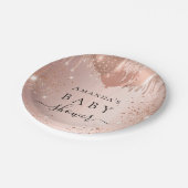 Assiettes En Carton Baby shower rose or parties scintillant ballons gl (Angle)