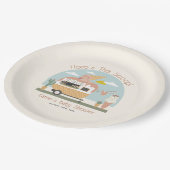 Assiettes En Carton Baby shower rose pâle à la crème glacée Scoop (Angle)