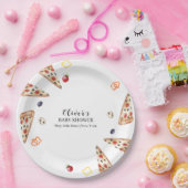 Assiettes En Carton Baby shower Rustique moderne Italien Slice Pizza (Fête)