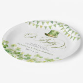Assiettes En Carton Baby shower Shamrock écocouleur (Angle)