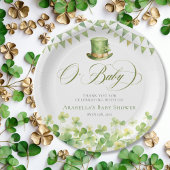 Assiettes En Carton Baby shower Shamrock écocouleur