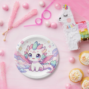 Assiettes En Carton Baby shower simple de dragon mythique