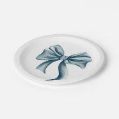 Assiettes En Carton Baby shower simple en arc bleu (Angle)