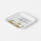 Assiettes En Carton Baby shower simple et élégant d'animaux de la jung (Angulaire)