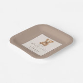 Assiettes En Carton Baby shower simple neutre d'attente rapide (Angulaire)