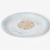 Assiettes En Carton Baby shower solaire (Angle)