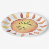 Assiettes En Carton Baby shower solaire (Angle)