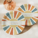 Assiettes En Carton Baby shower Soleil Venez Ici Le Son Jaune Rayons<br><div class="desc">Baby shower Sunshine Here Come The Son Yellow Rays Plaques de papier Tous les modèles © PIXEL PERFECTION PARTY LTD</div>