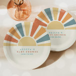 Assiettes En Carton Baby shower Soleil Venez Ici Le Son Jaune Rayons<br><div class="desc">Baby shower Sunshine Here Come The Son Yellow Rays Plaques de papier Tous les modèles © PIXEL PERFECTION PARTY LTD</div>