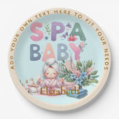 Assiettes En Carton Baby shower spa (Devant)