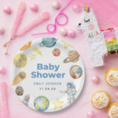 Assiettes En Carton Baby shower spatial (Fête)