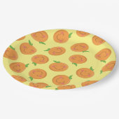 Assiettes En Carton Baby shower Tangerine de Little Cutie (Angle)