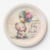 Assiettes En Carton Baby shower Teddy Bear (Devant)