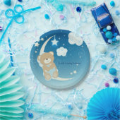 Assiettes En Carton Baby shower Teddy Bear Moon & Stars Sprinkings (Fête)