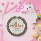 Assiettes En Carton Baby shower tribal d'animal de forêt (Fête)