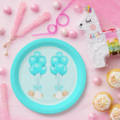 Assiettes En Carton Baby shower Twin Boys (Fête)