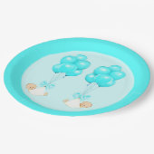 Assiettes En Carton Baby shower Twin Boys (Angle)